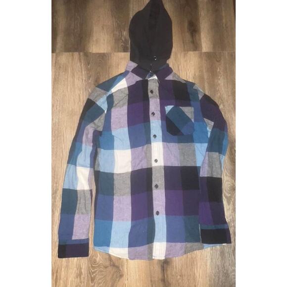 Amplify Flannel Hoodie Men's - Picture 1 of 8
